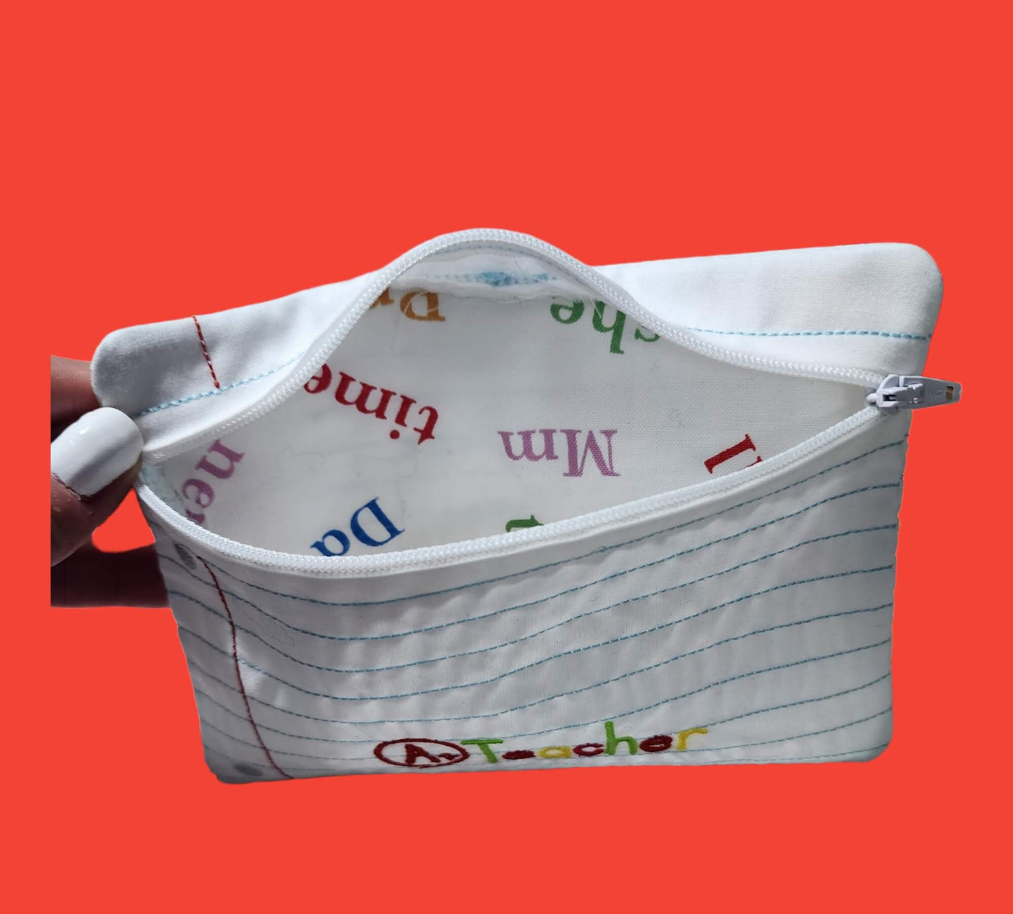Teacher zipper bag, teacher gift