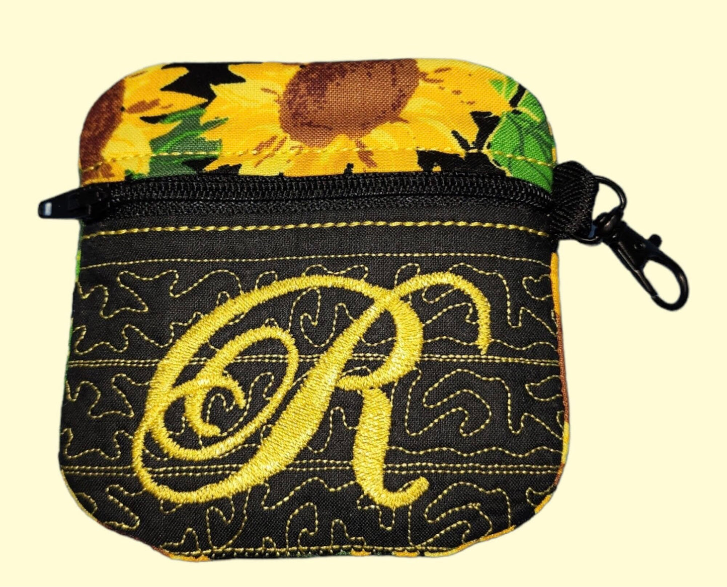 Zipper bag set with wristlet; great gift for her; matching set; custom- handmade;