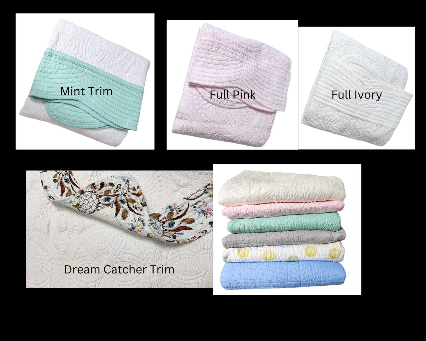 Personalized Dreamcatcher Baby Milestone Quilt - Trendy Baby Shower - Floral Baby Milestone Blanket - Newborn Baby Blanket - Soft Baby Quilt