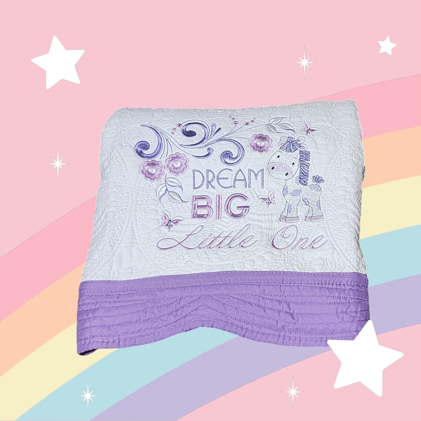 Dream Big Little One Quilt - Just Waiting for Your Special Child's Name