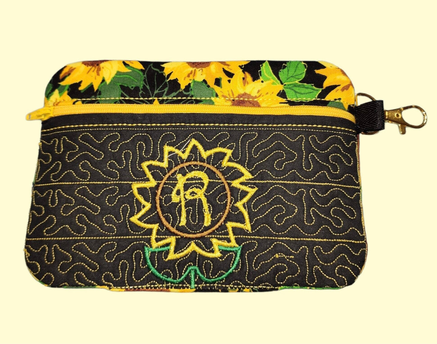 Zipper bag set with wristlet; great gift for her; matching set; custom- handmade;