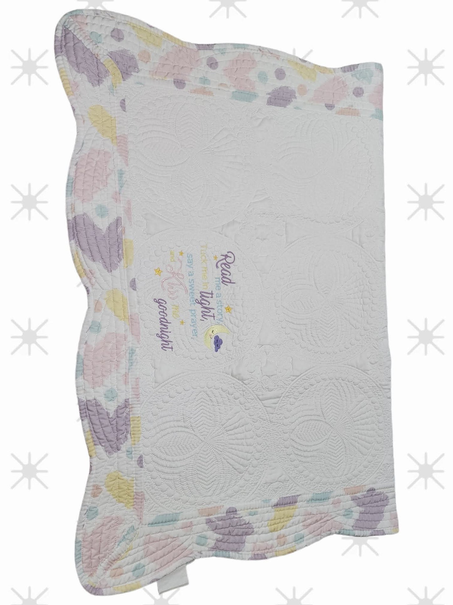 Embroidered Read me a story Children's Quilt - Just Waiting for Your Special Child's Name