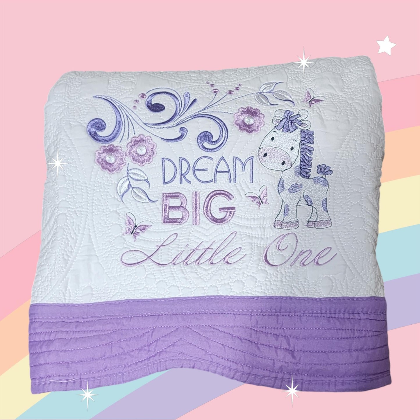 Dream Big Little One Quilt - Just Waiting for Your Special Child's Name