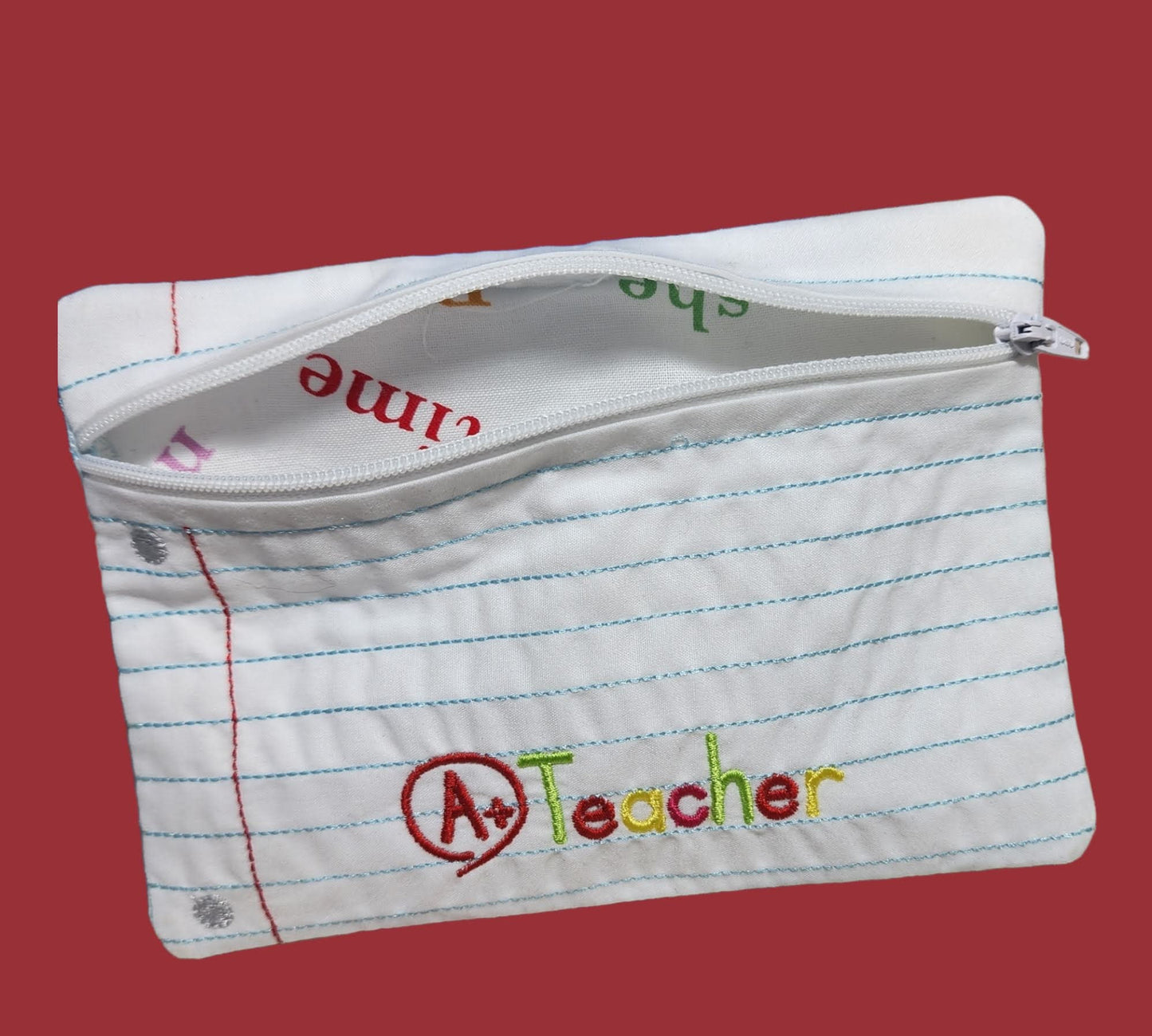 Teacher zipper bag, teacher gift