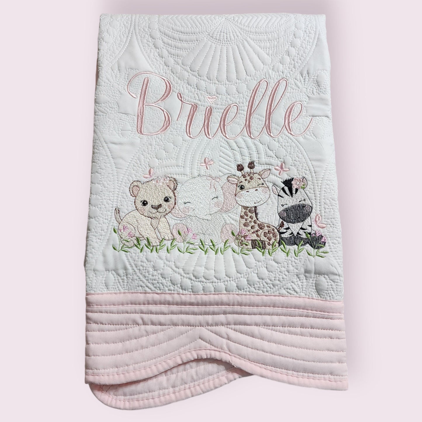 Embroidered Animal Friends Blanket (Personalizable)