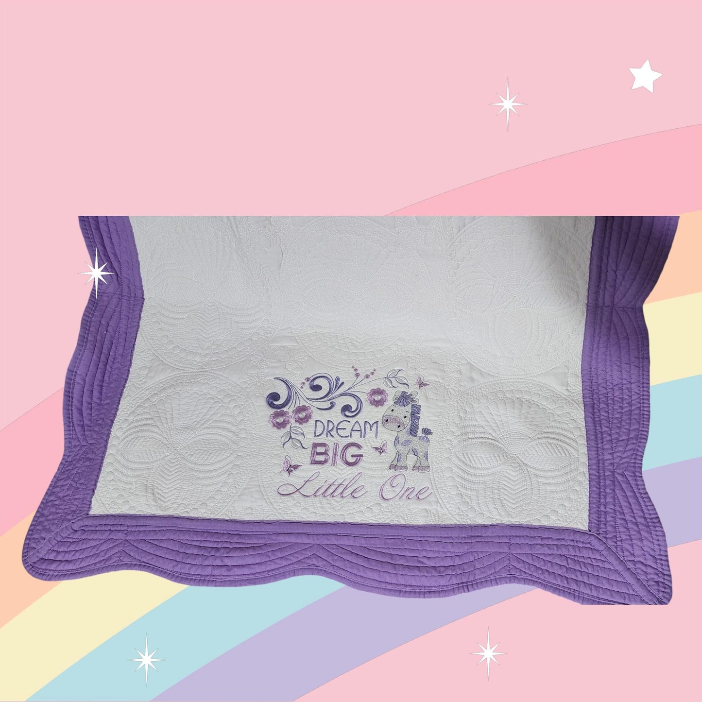 Dream Big Little One Quilt - Just Waiting for Your Special Child's Name