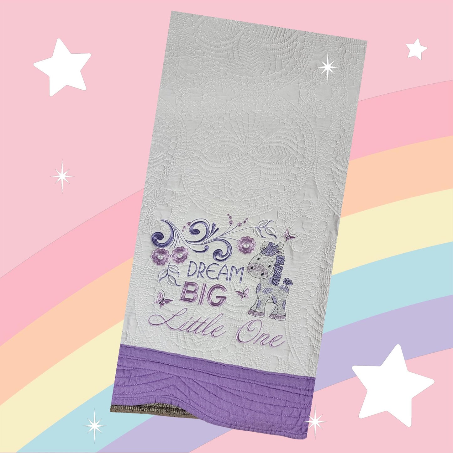 Dream Big Little One Quilt - Just Waiting for Your Special Child's Name