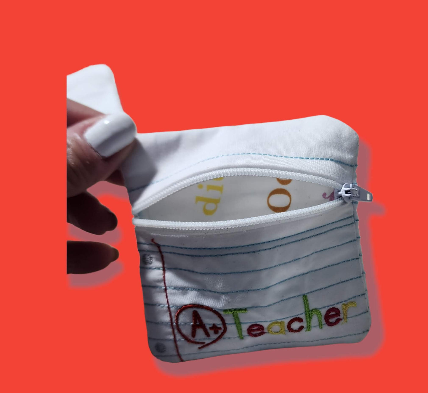 Teacher zipper bag, teacher gift